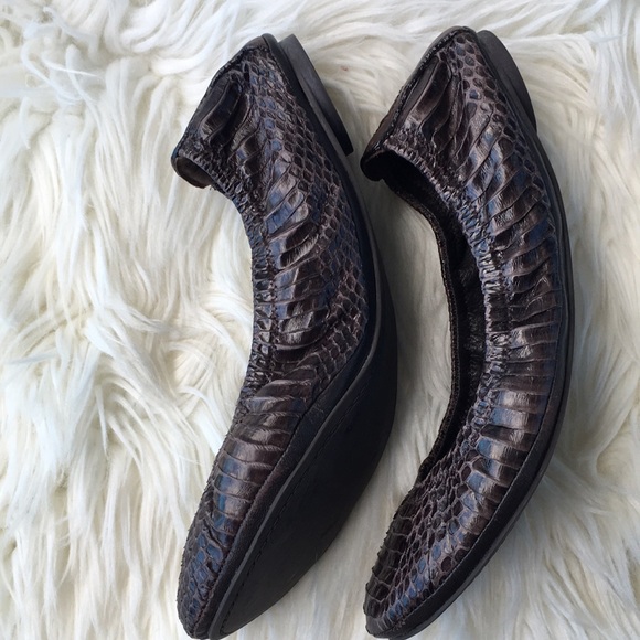 Tory Burch “Eddie” Pythons Snake Ballet Flats - Picture 9 of 16